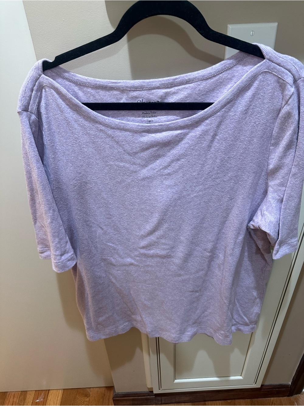 Chico's Light Lilac Short Sleeve Tee